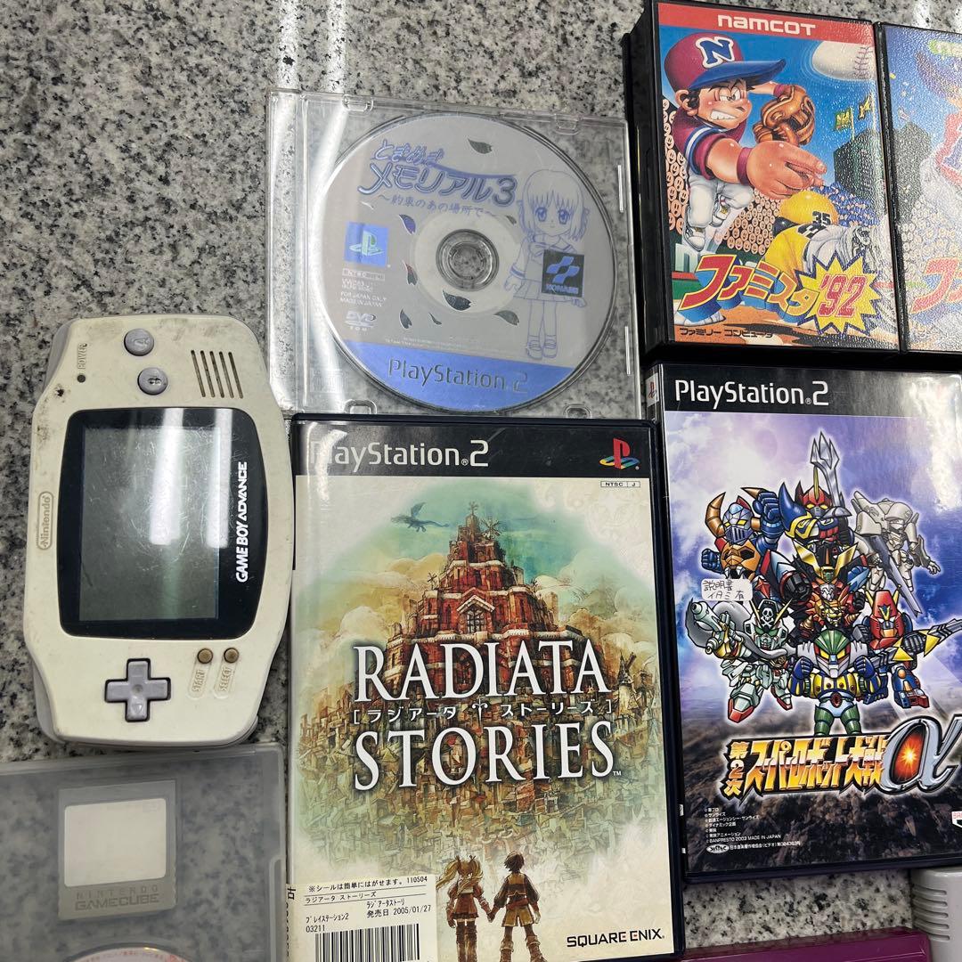 v*r様 ゲームコレクションセット ファミコン アドバンス PS2 wii キュ