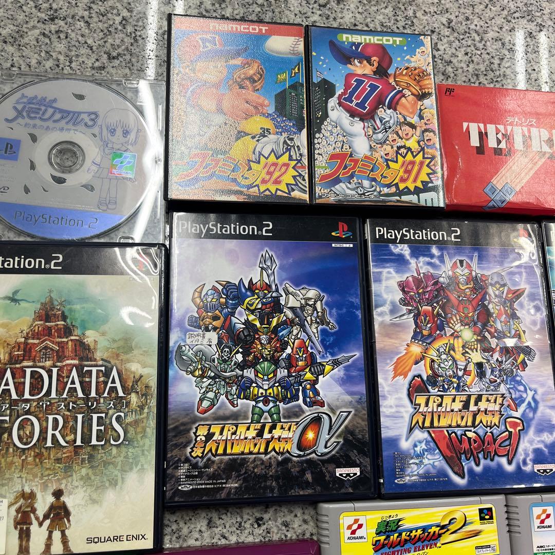 v*r様 ゲームコレクションセット ファミコン アドバンス PS2 wii キュ