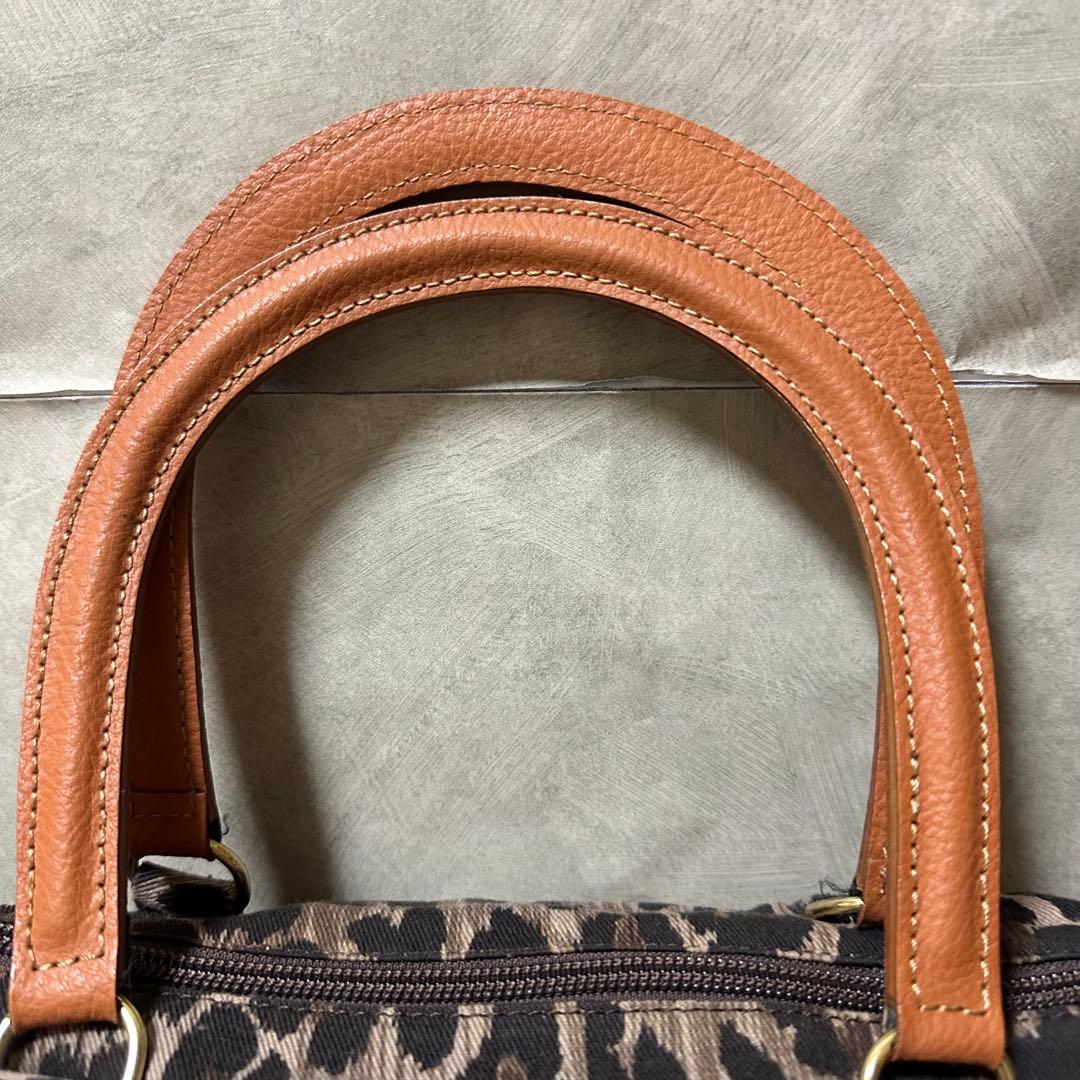 ✨極美品✨ ドルチェ&ガッパーナ ミニ ハンドバッグ ロゴ ヒョウ柄