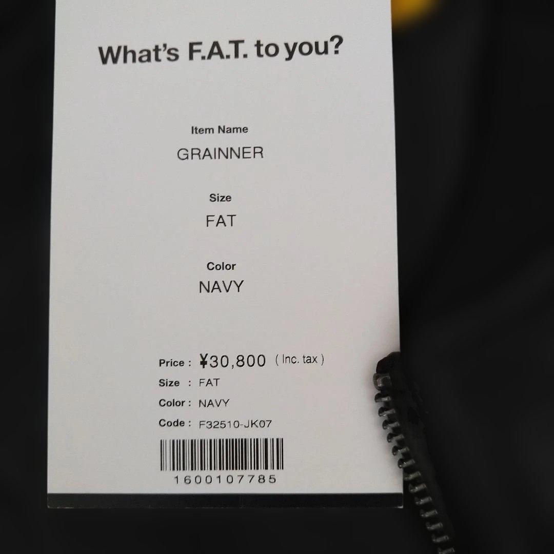 F.A.T. ネイビー ジップベスト　FATサイズ
