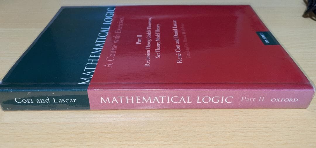 Mathematical Logic Vol.2 Cori&Lascar 洋書