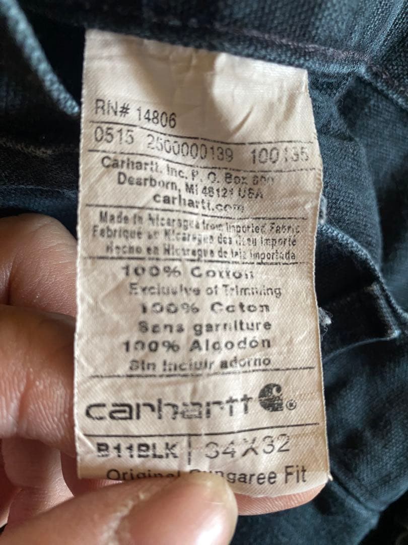 【2月末まで断捨離セール！】Carhartt B11 BLK ペインターパンツ