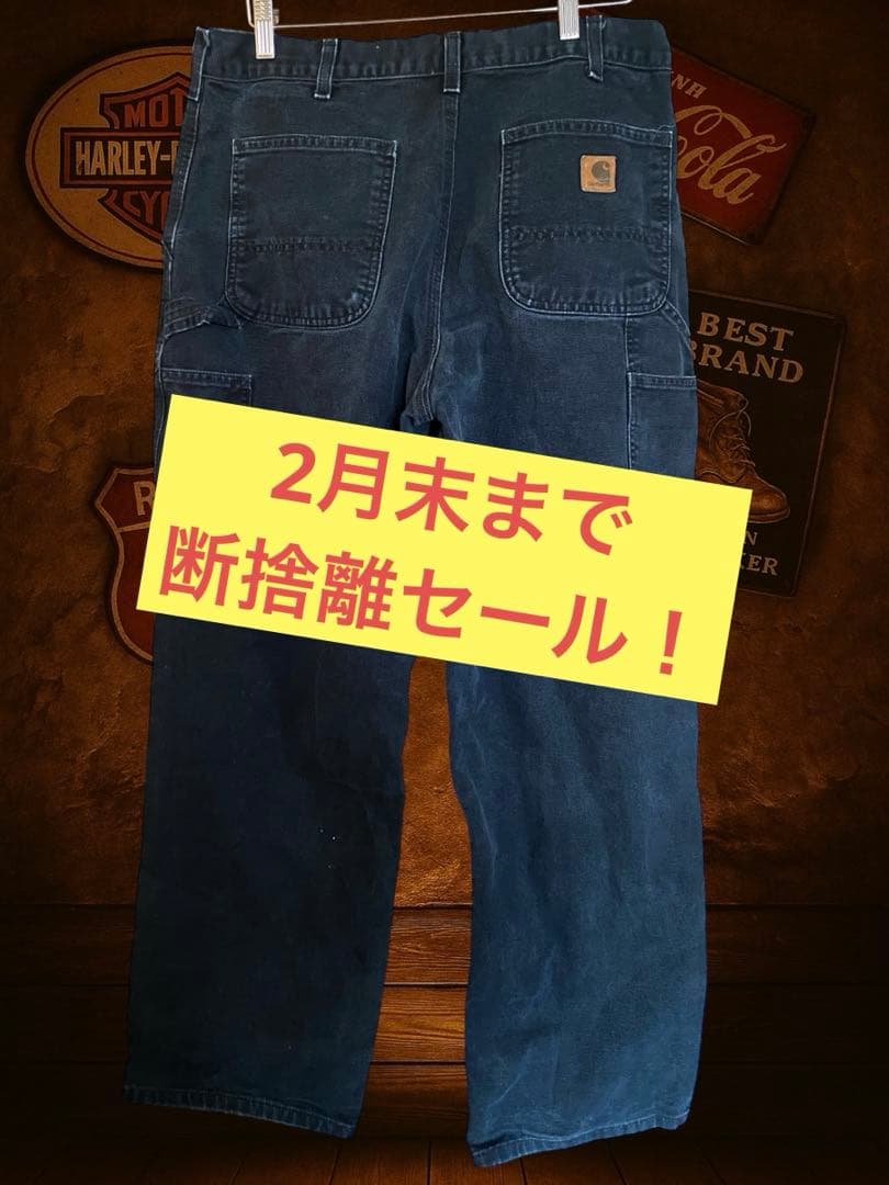【2月末まで断捨離セール！】Carhartt B11 BLK ペインターパンツ