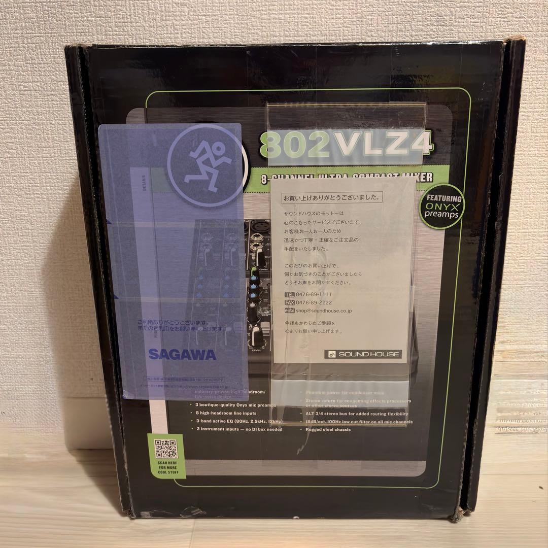 necoc MACKIE 802VLZ4 アナログミキサー 箱付き