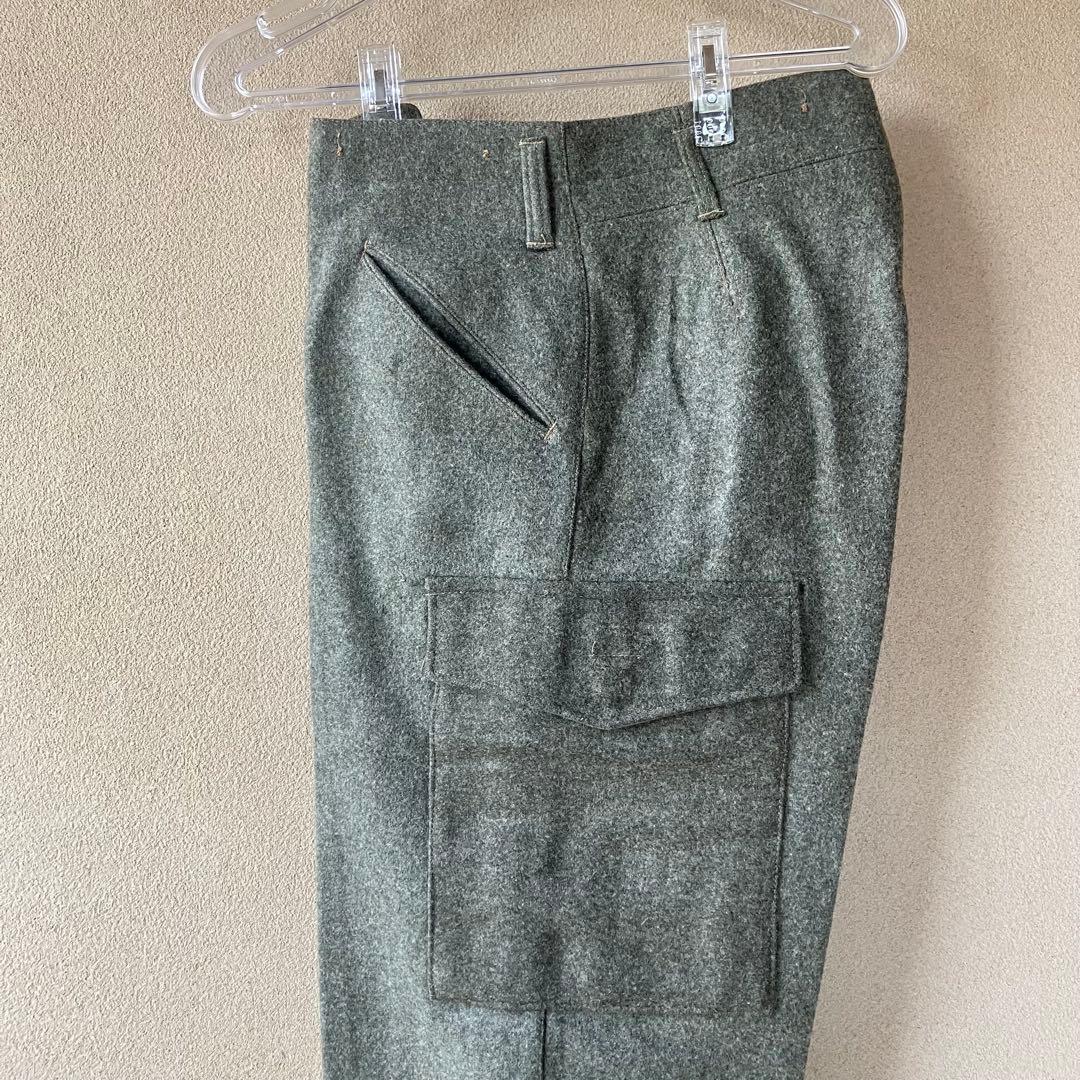 未使用　40s スウェーデン軍　M39 ウールパンツ　カーゴ　ユーロミリタリー