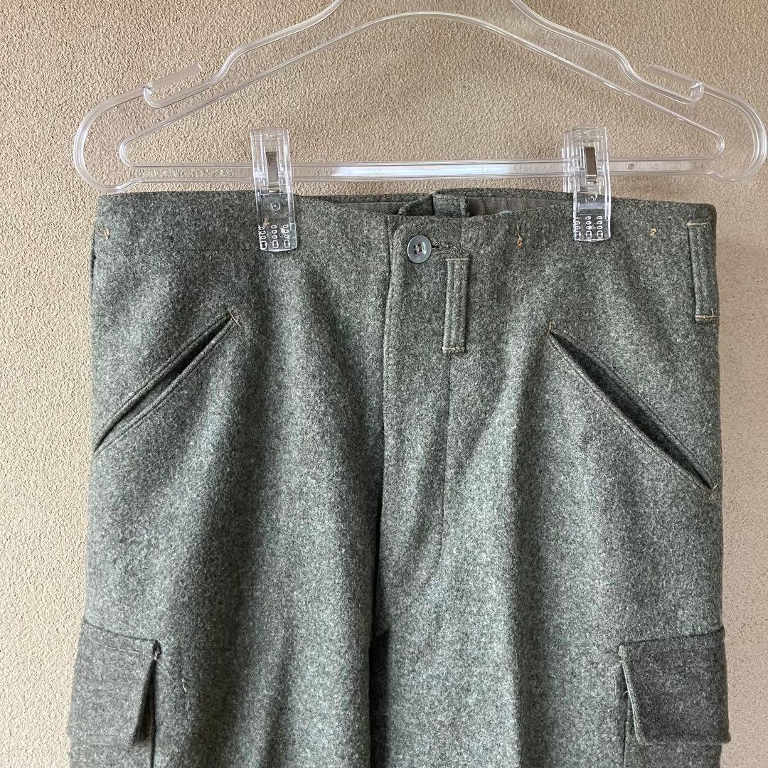 未使用　40s スウェーデン軍　M39 ウールパンツ　カーゴ　ユーロミリタリー