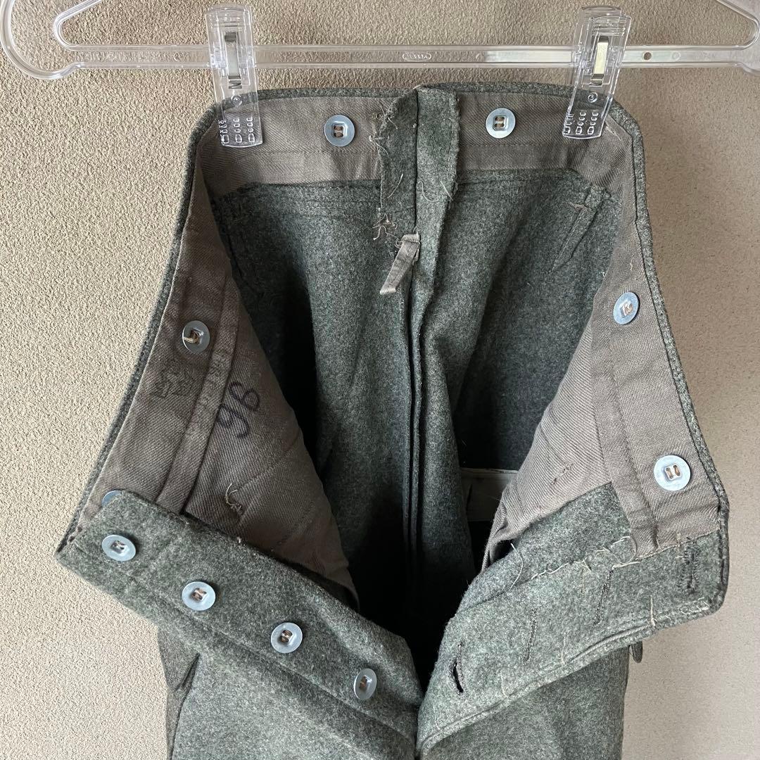 未使用　40s スウェーデン軍　M39 ウールパンツ　カーゴ　ユーロミリタリー