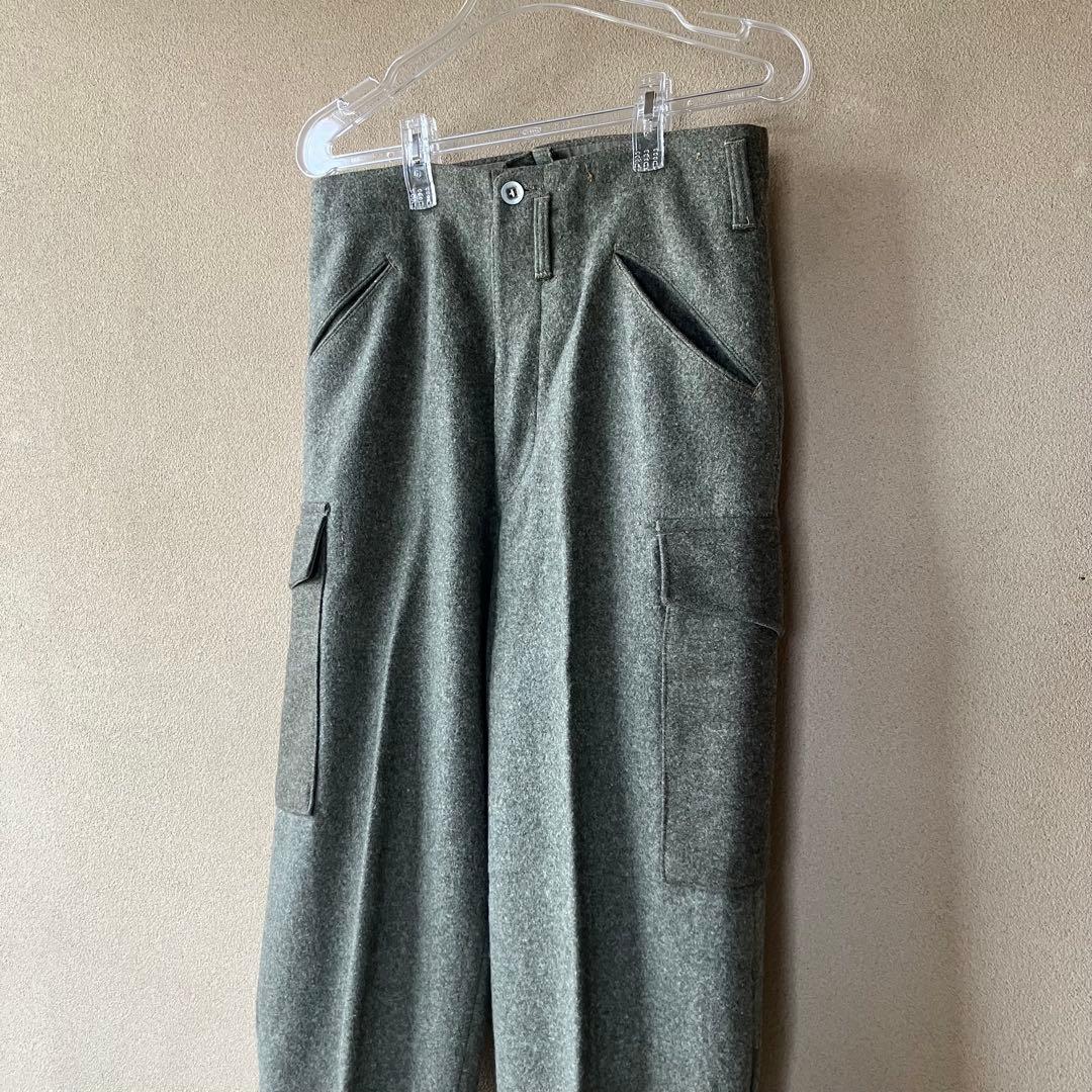 未使用　40s スウェーデン軍　M39 ウールパンツ　カーゴ　ユーロミリタリー
