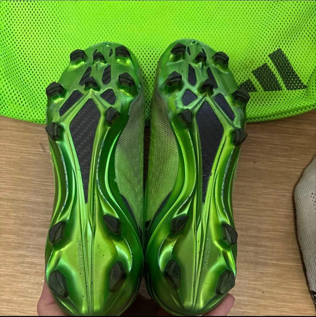 adidas Xシリーズ サッカーシューズ 蛍光緑 収納バッグ付き