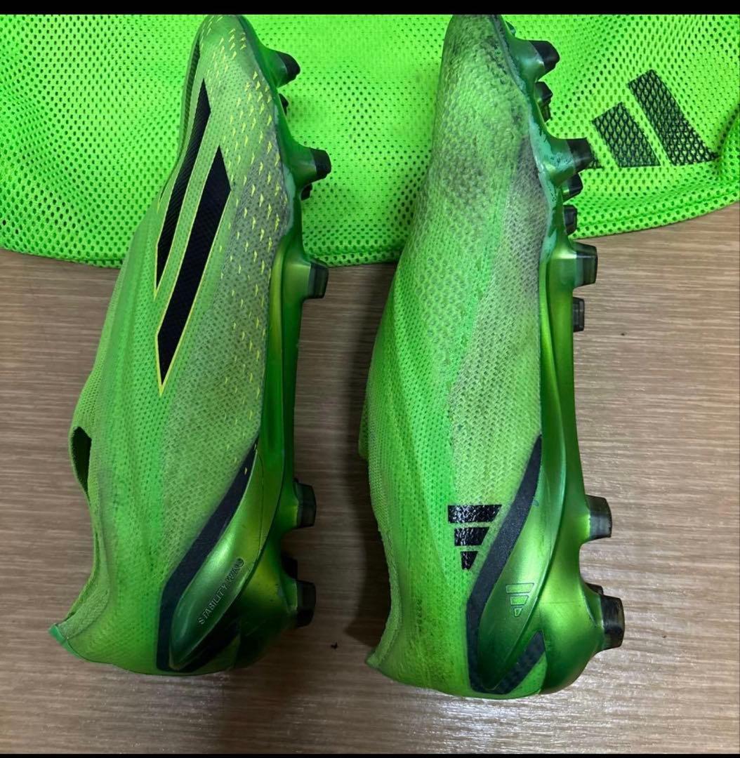 adidas Xシリーズ サッカーシューズ 蛍光緑 収納バッグ付き