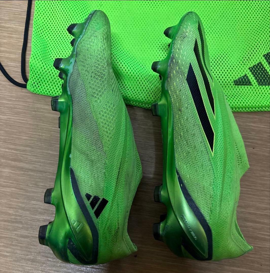 adidas Xシリーズ サッカーシューズ 蛍光緑 収納バッグ付き