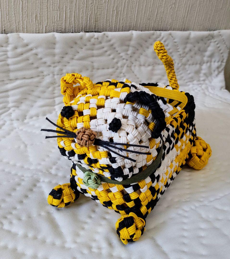 ダンプママ クラフト犬型の小物入れ&猫三匹 ハンドメイド