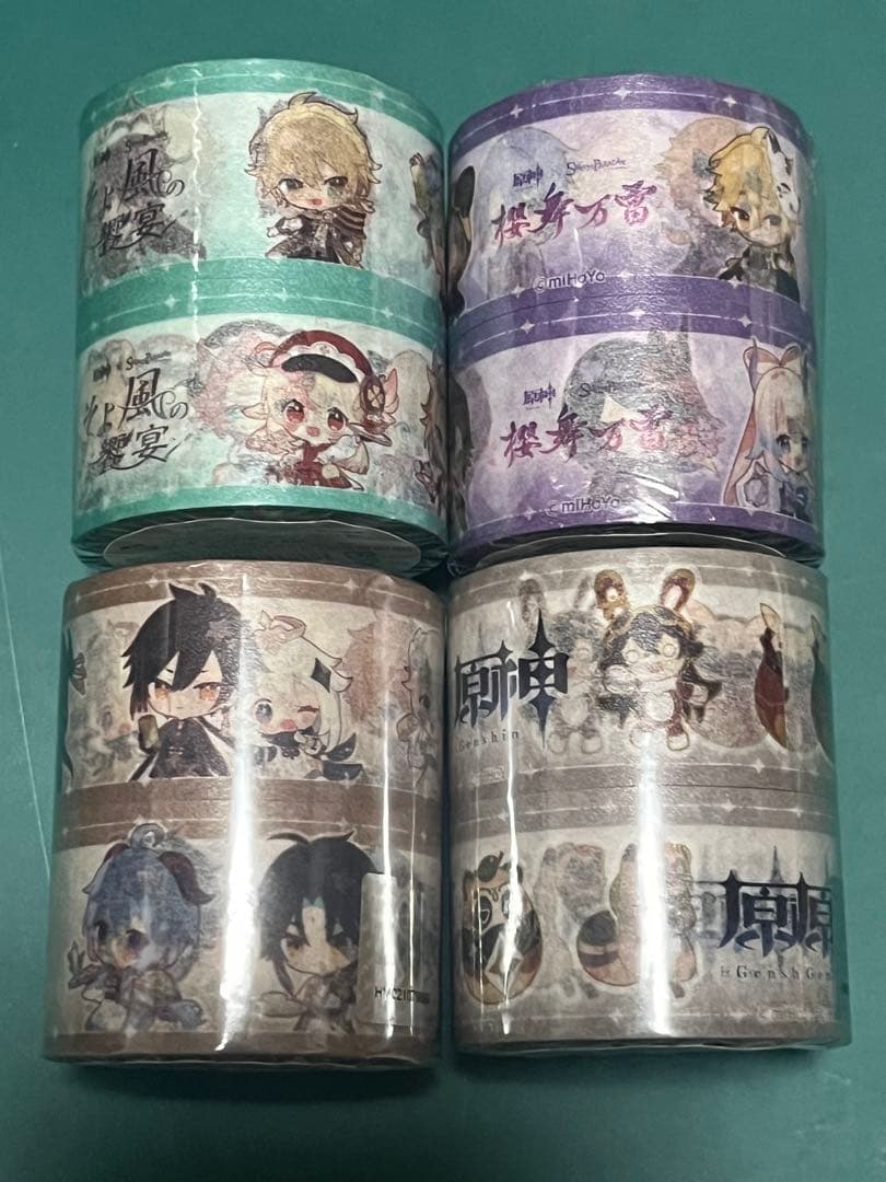 原神 スイパラ マスキングテープ 4個セット