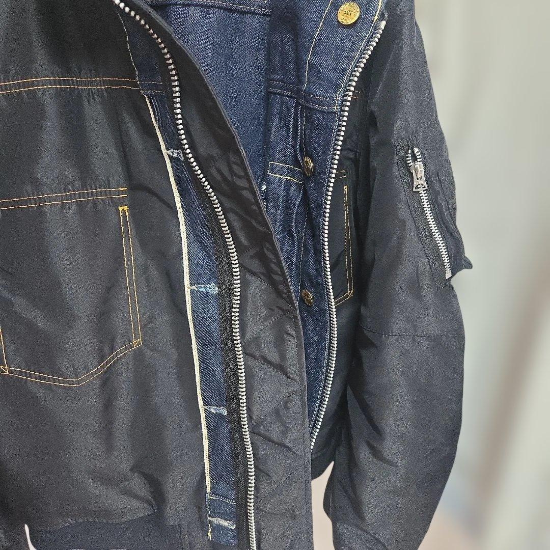 sacai×Levi's デニム・MA-1ドッキングリバーシブルブルゾン 1