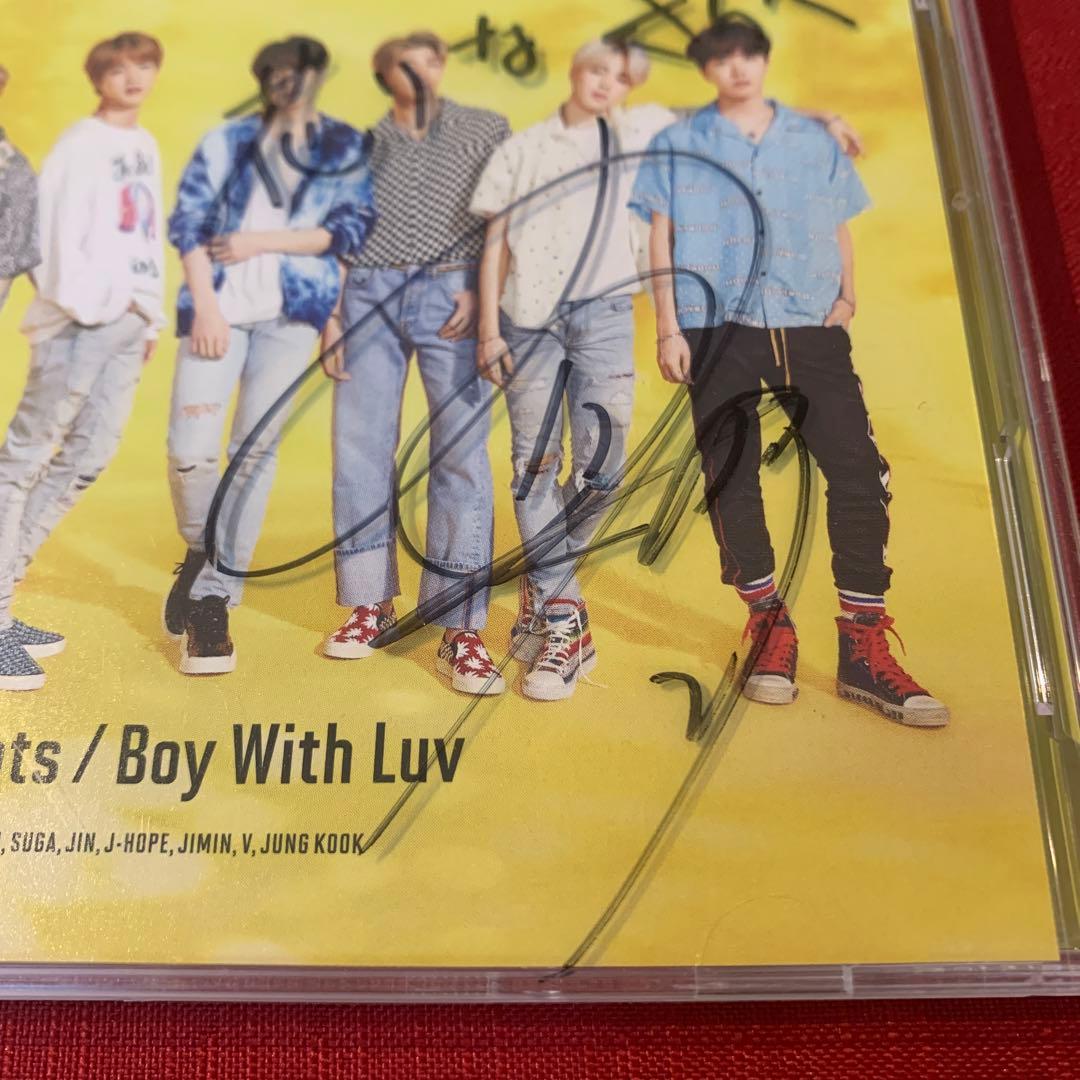 希少 レア サイン入り BTS Lights Boy with luv