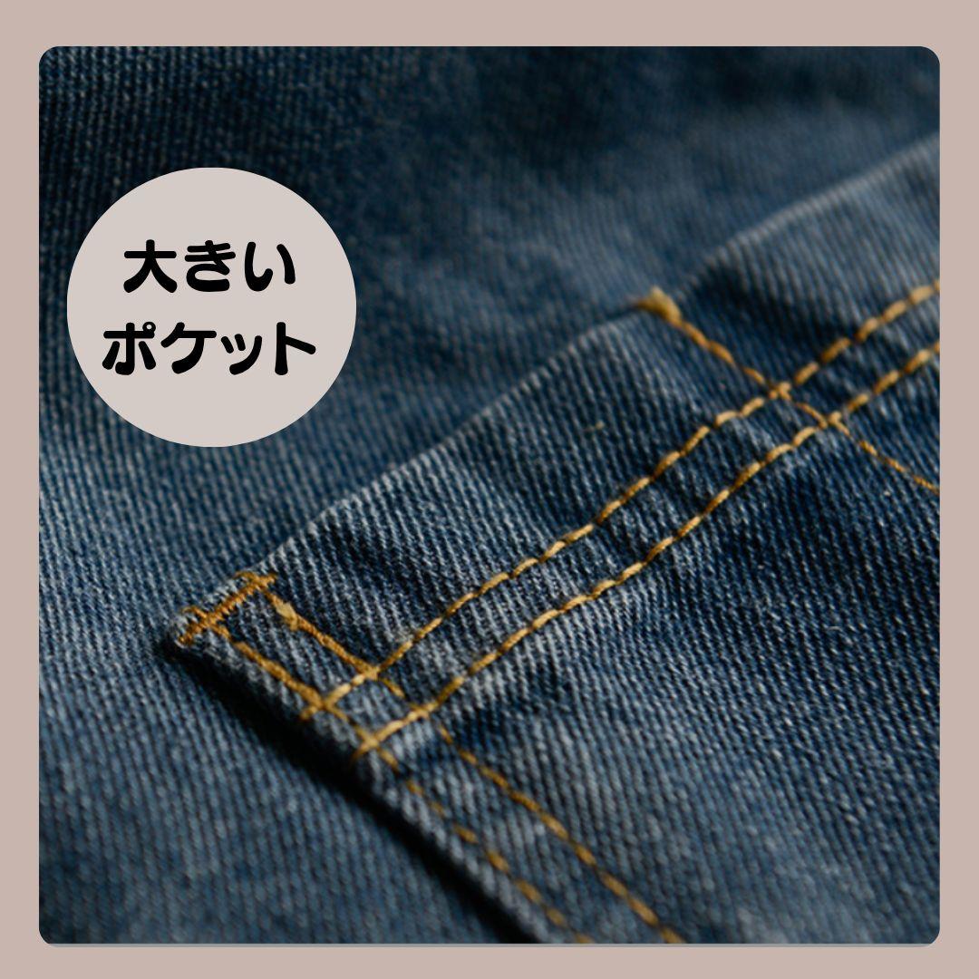 新品【デニム エプロン 男女兼用】メンズレディース　ブルー 　シンプルおしゃれ