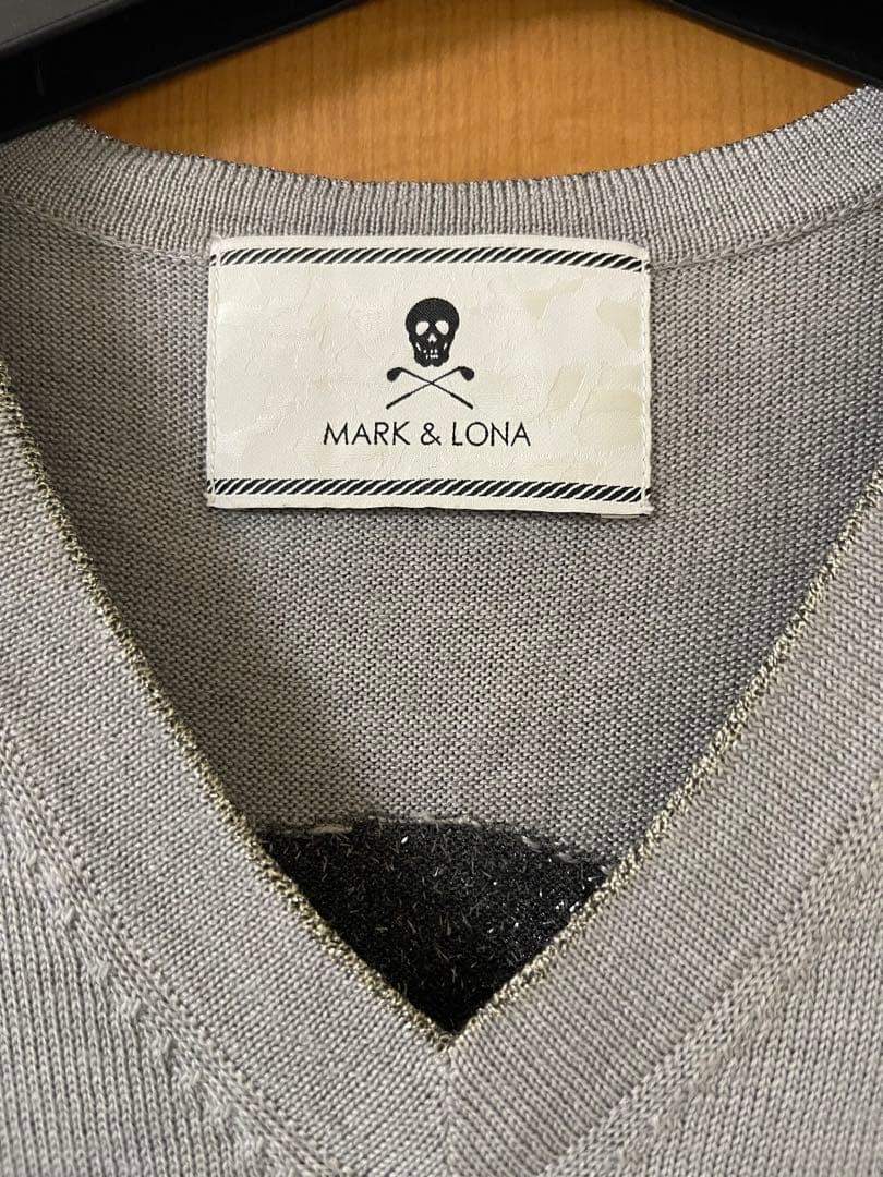【値下交渉可能】MARK&LONA マークアンドロナベスト　ラインストーンスカル