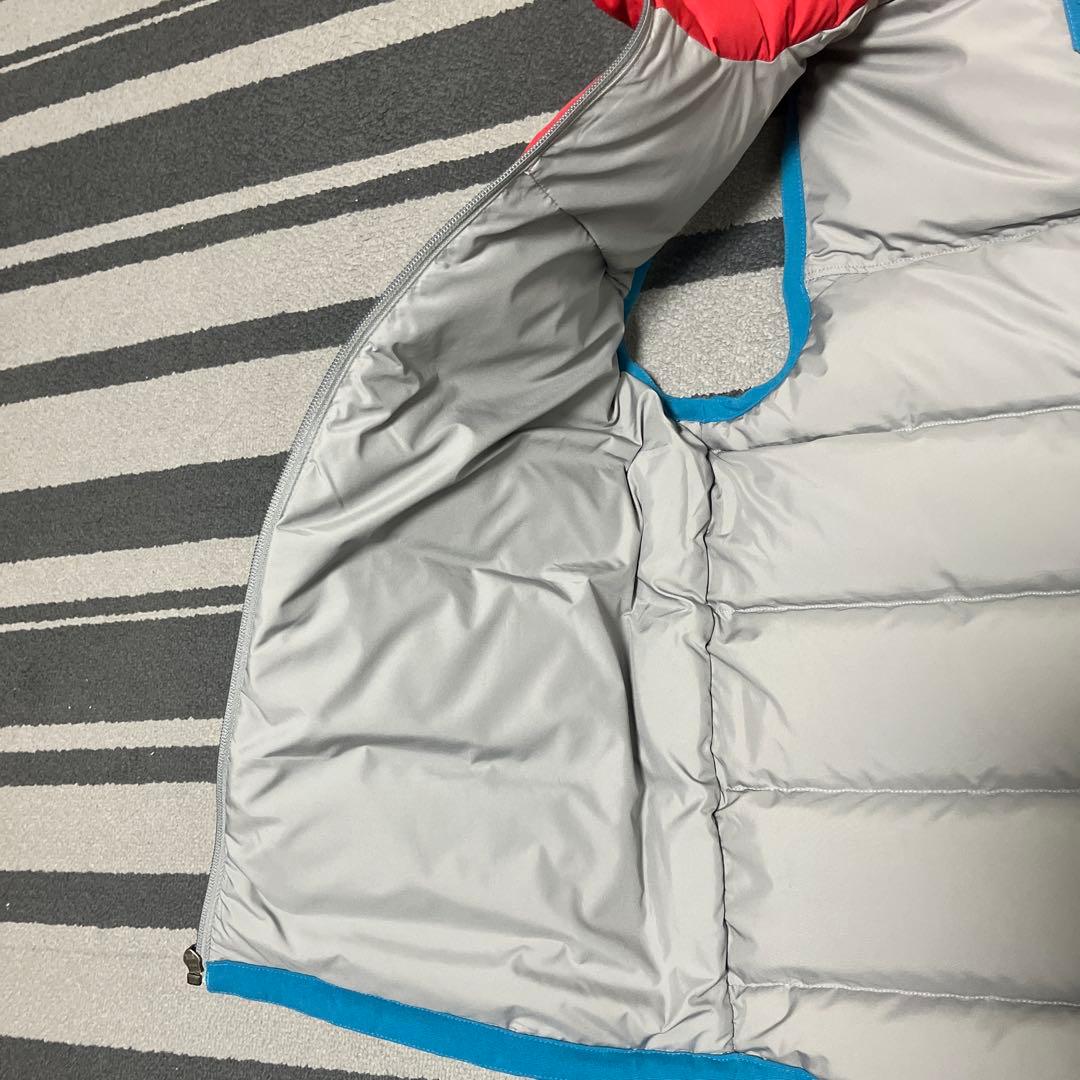 Patagonia ダウンベスト 赤青