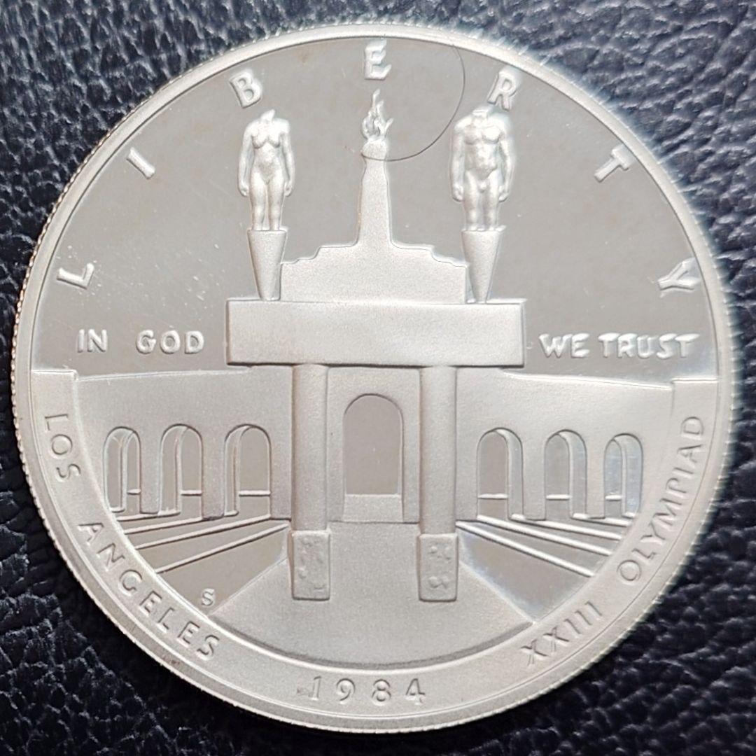 1984年 アメリカ銀貨 ロサンゼルスオリンピック記念銀貨 silver900