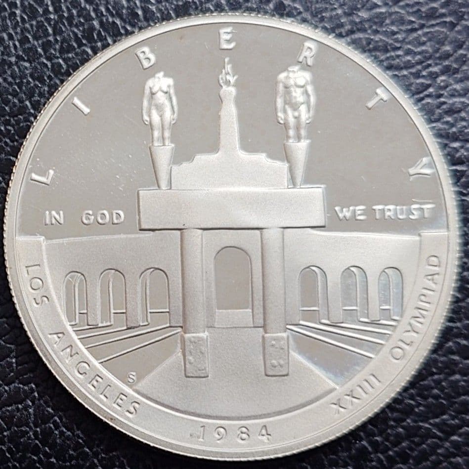 1984年 アメリカ銀貨 ロサンゼルスオリンピック記念銀貨 silver900