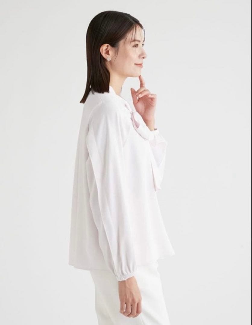 【新品未使用】CELFORD セルフォード♪リボンブラウス WHT 36