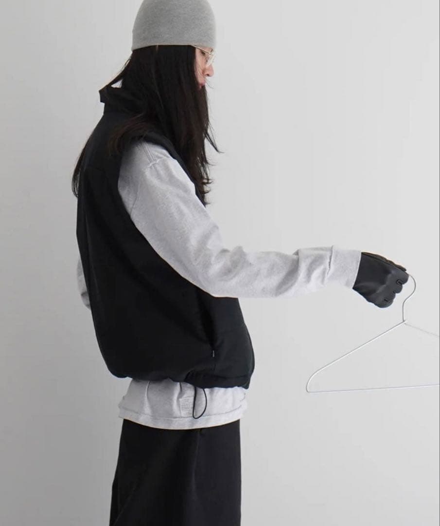 ジャケット・アウター KAIKO PAD VEST -FINX COTTON GABADIN