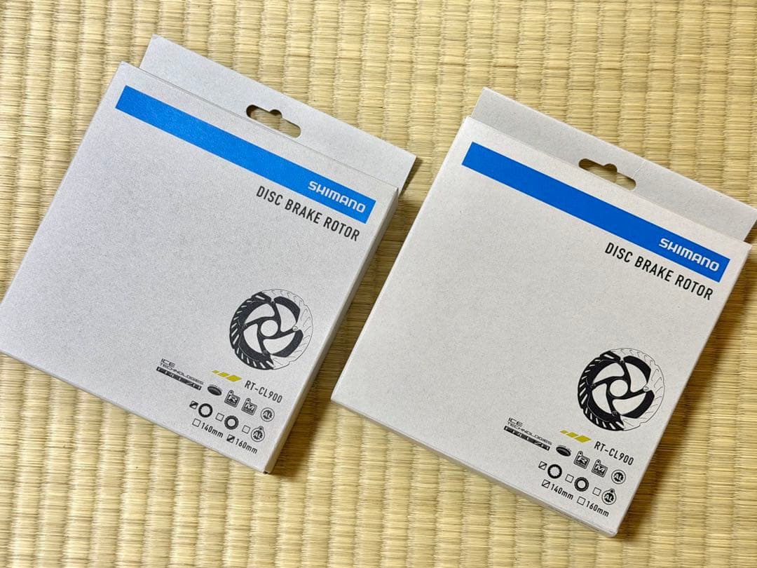 シマノ ディスクローター RT-CL900 140/160mmセット（内セレ）