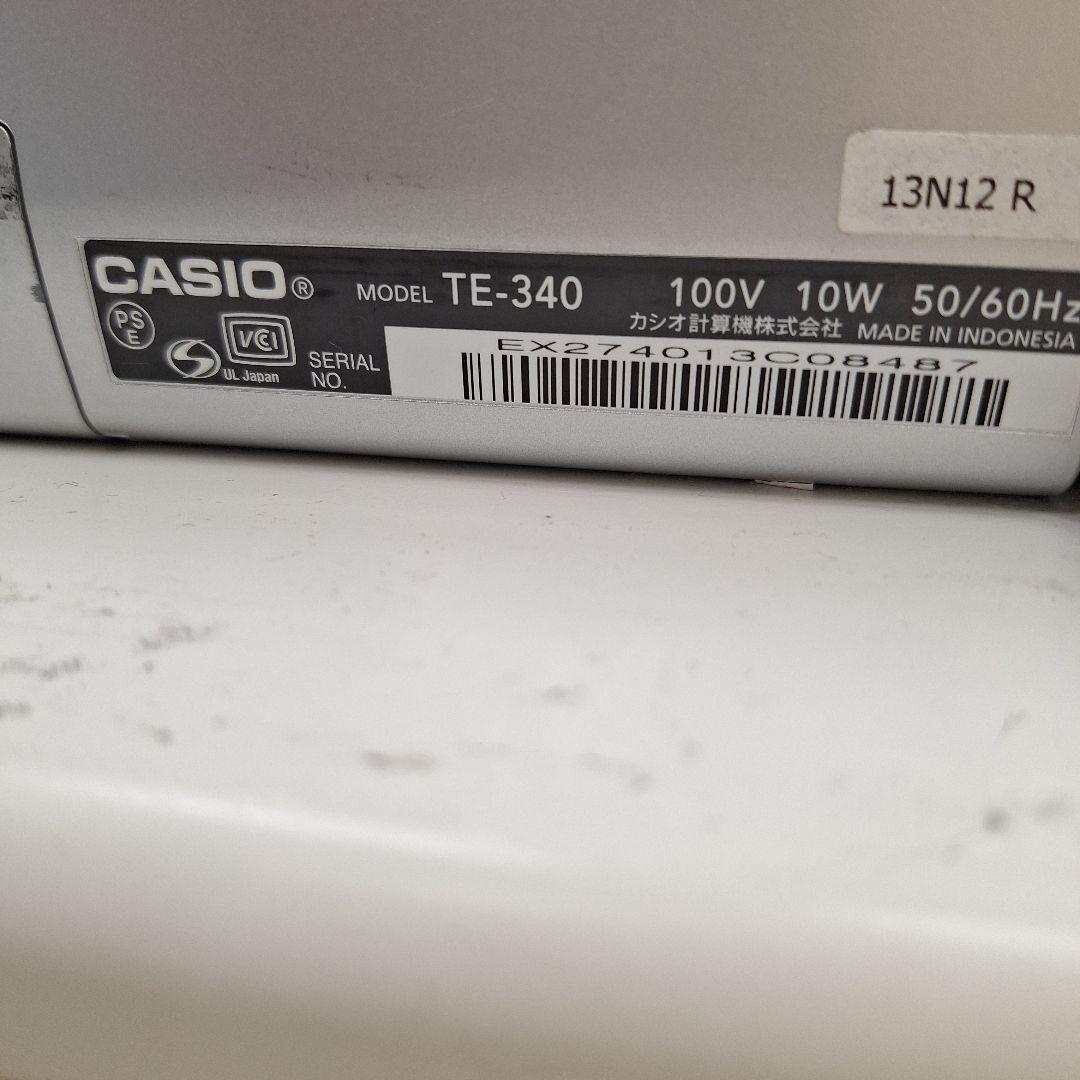 CASIO レジスター TE-340 説明書あり ロール紙つき