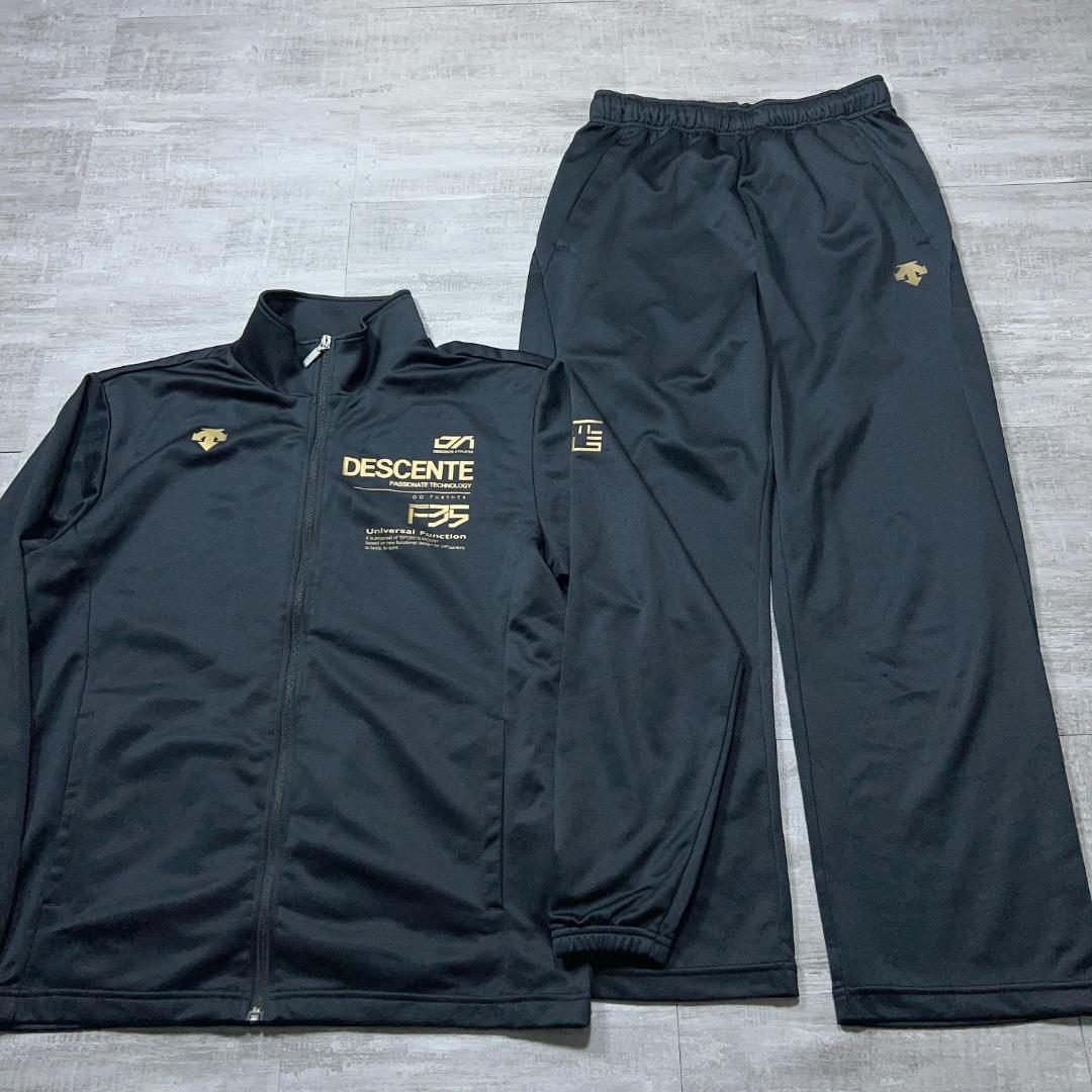 DESCENTE デサント Move Sport ジャージ 上下セット M 黒金