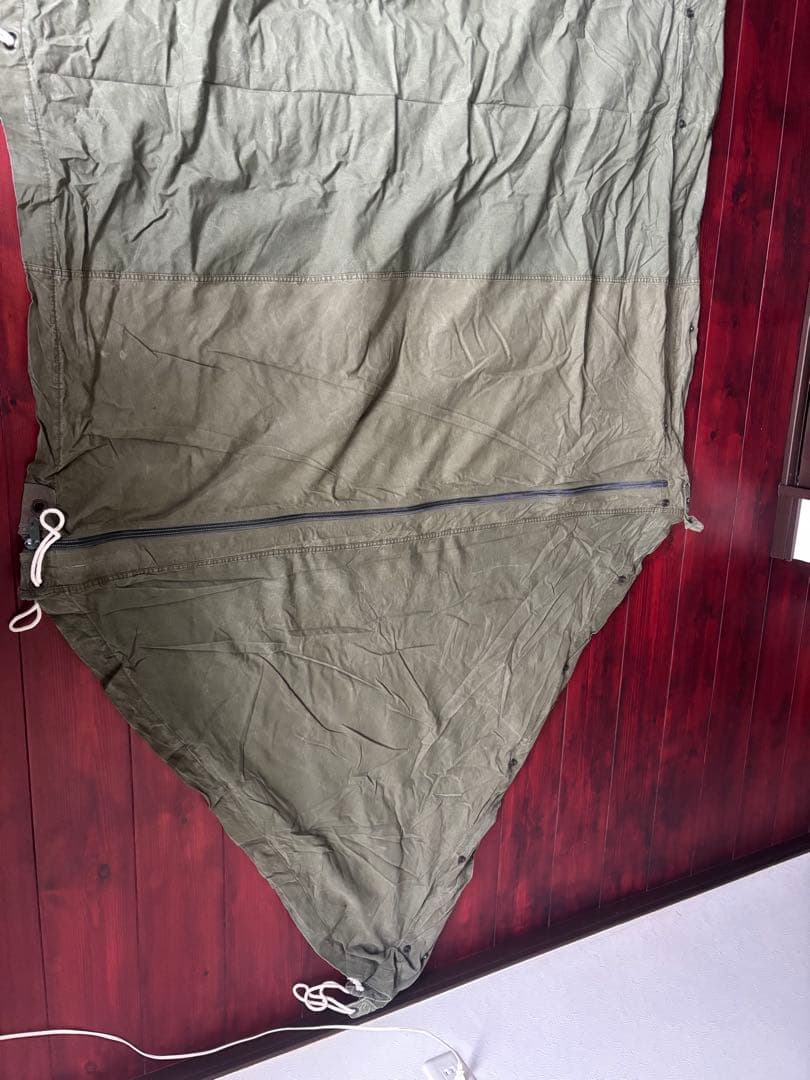 USパップテント　2枚セット　軍幕　ファスナー加工済み