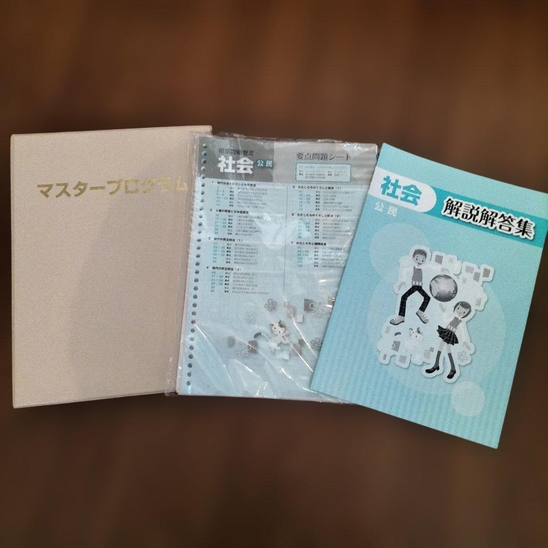 マスタープログラム S 中学3年生　 全5科目+実技教科　DVD付き　自宅学習