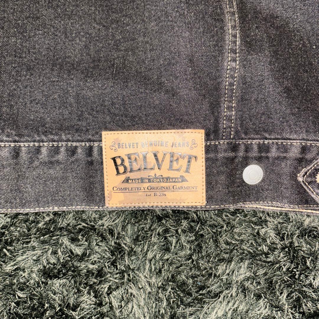 ジャケット・アウター BELVET Washed Black Denim Jacket