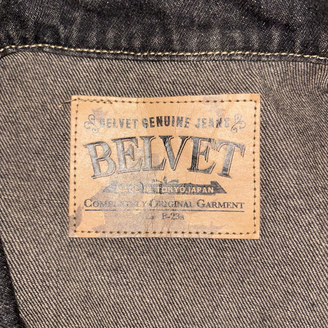 ジャケット・アウター BELVET Washed Black Denim Jacket