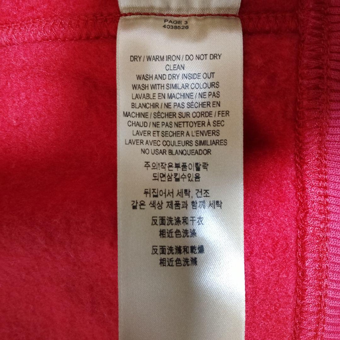 【美品】BURBERRY　メガ ノバチェック 赤 フード付きパーカー S 金