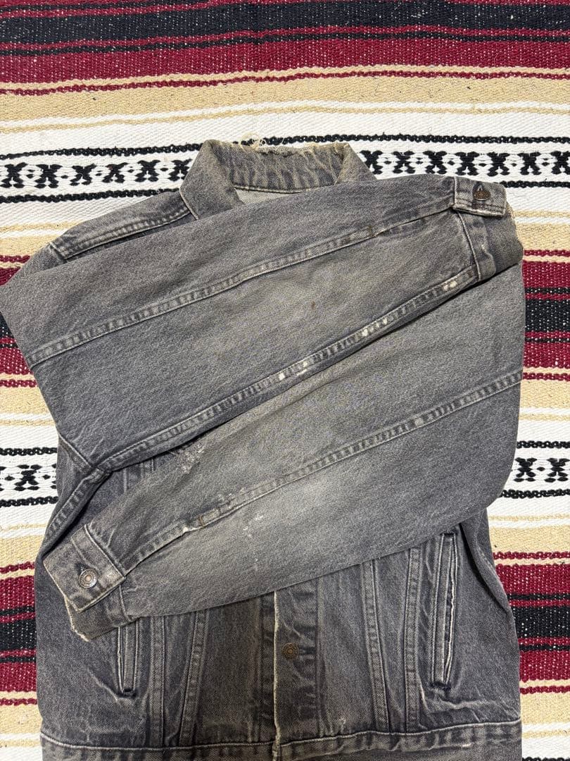 80s Levi's 70506 ブラック USA製 先染め黒 Gジャン