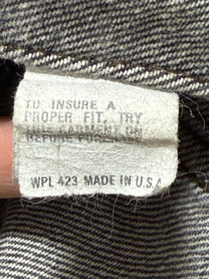 80s Levi's 70506 ブラック USA製 先染め黒 Gジャン