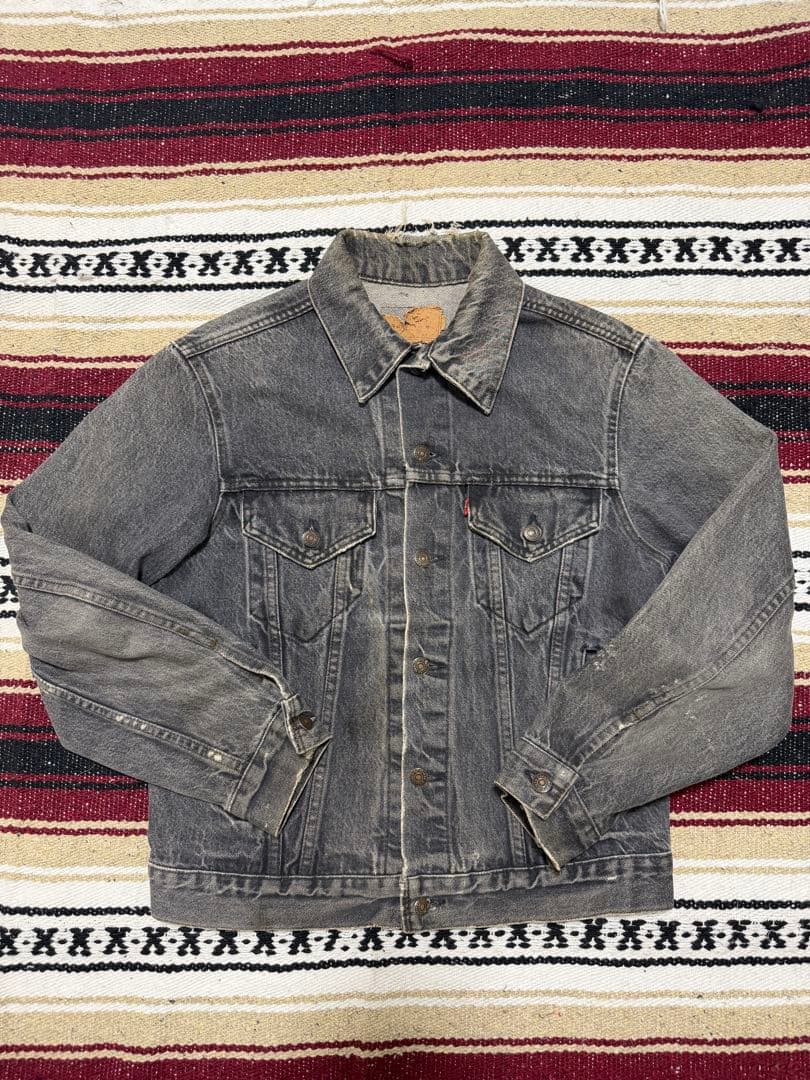 80s Levi's 70506 ブラック USA製 先染め黒 Gジャン