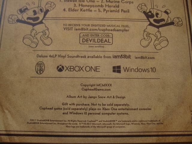 Cuphead：Don’t DEAL WITH THE DEVIL　Vinyl