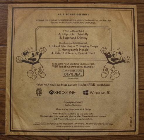 Cuphead：Don’t DEAL WITH THE DEVIL　Vinyl