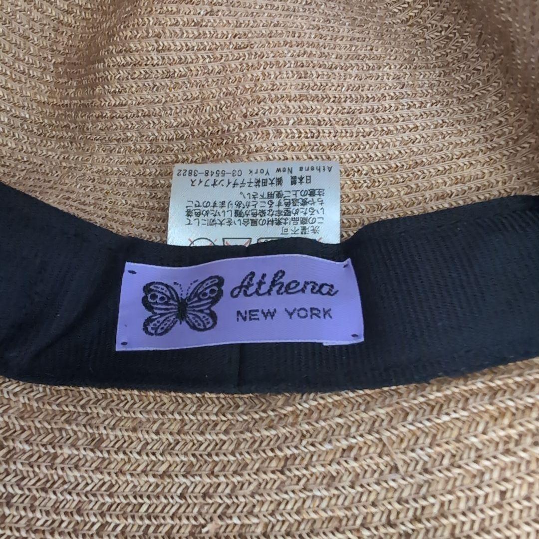 Athena NEW YORK★アシーナニューヨーク 折りたたみラフィアハット