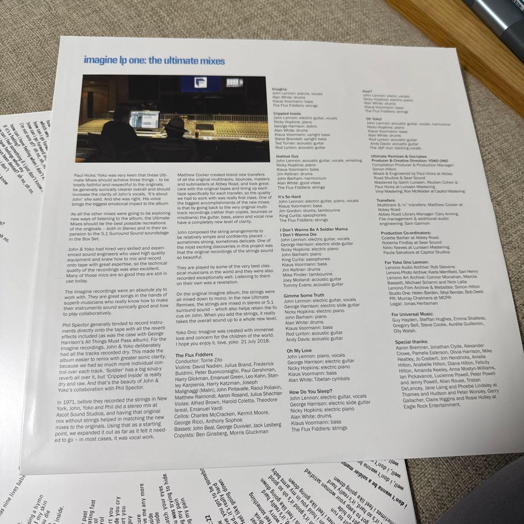 John Lennon - Imagine 輸入盤2LP