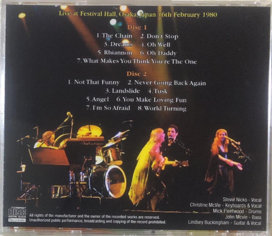 洋楽 Fleetwood Mac / Osaka 1980 1st Night