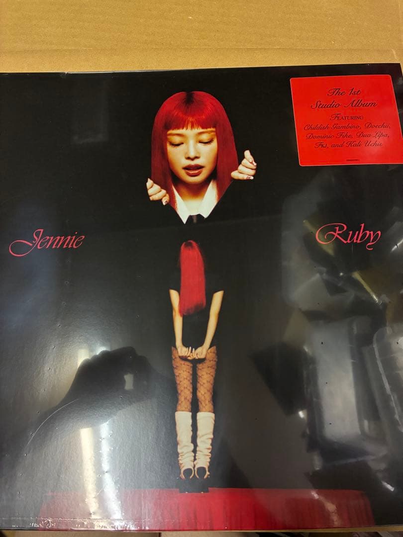 JennieBLACKPINKRubyレコード限定盤Red Vinyl新品未開封