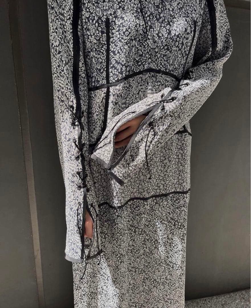 Ameri VINTAGE JACQUARD DRESS 代官山店限定