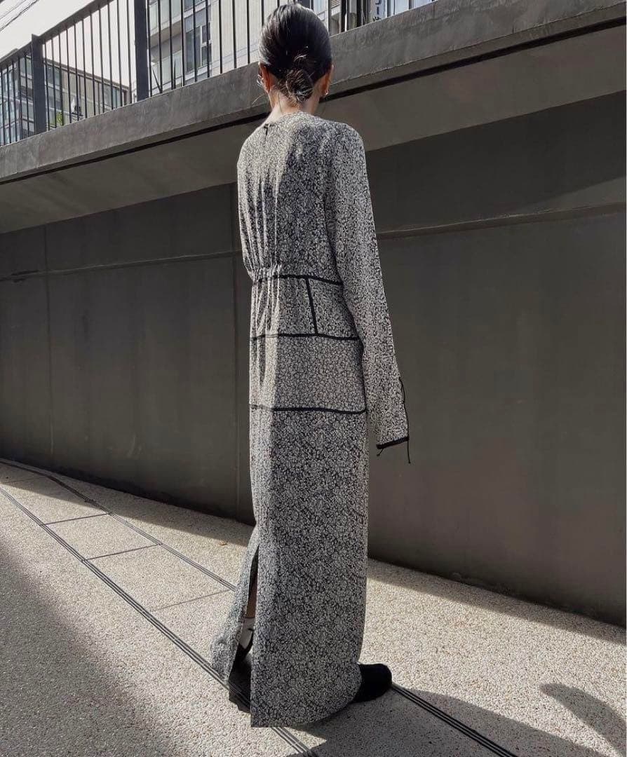 Ameri VINTAGE JACQUARD DRESS 代官山店限定
