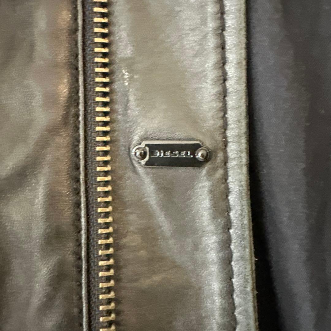 DIESEL ディーゼル 羊革 シープスキン　ラムレザージャケット M ブラック