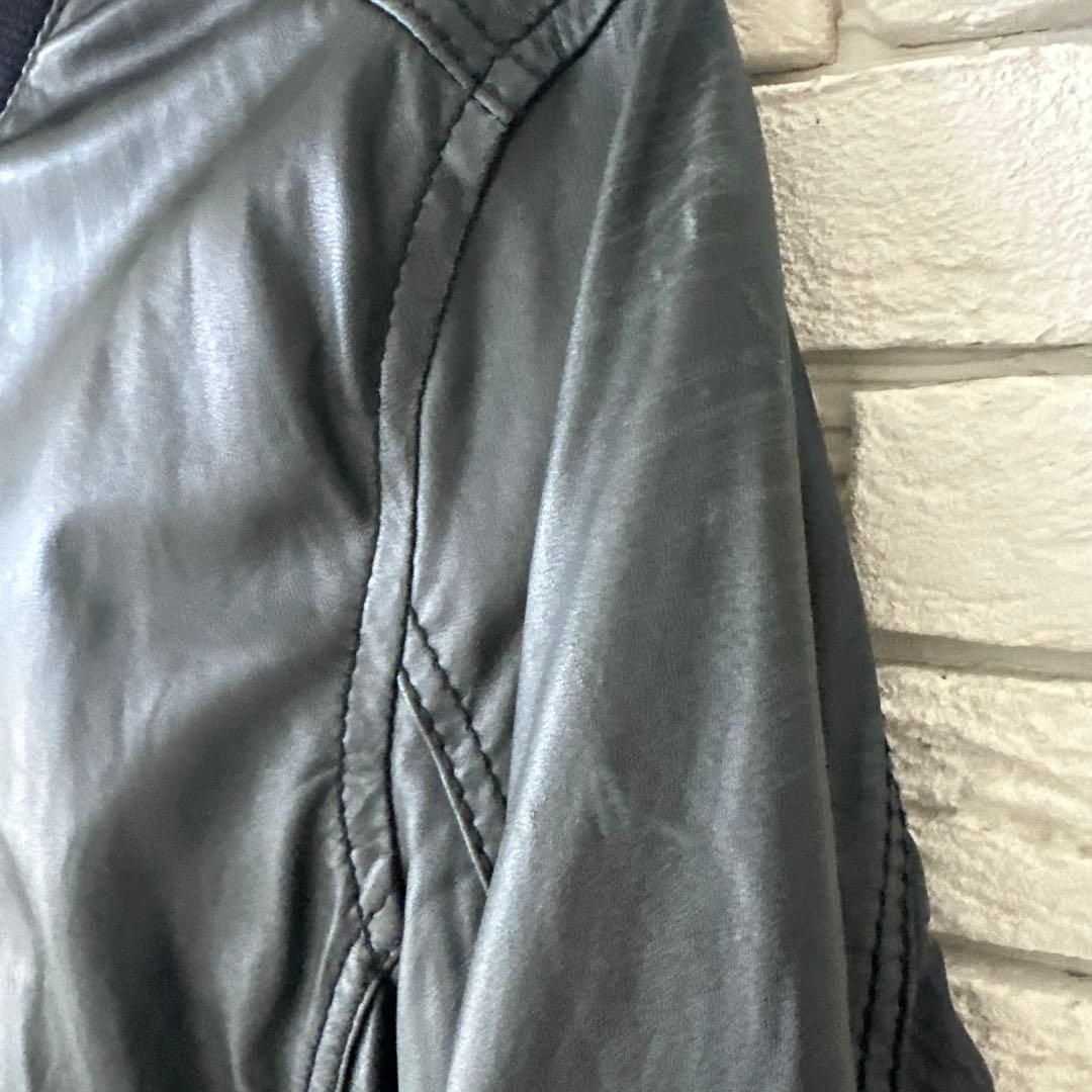 DIESEL ディーゼル 羊革 シープスキン　ラムレザージャケット M ブラック