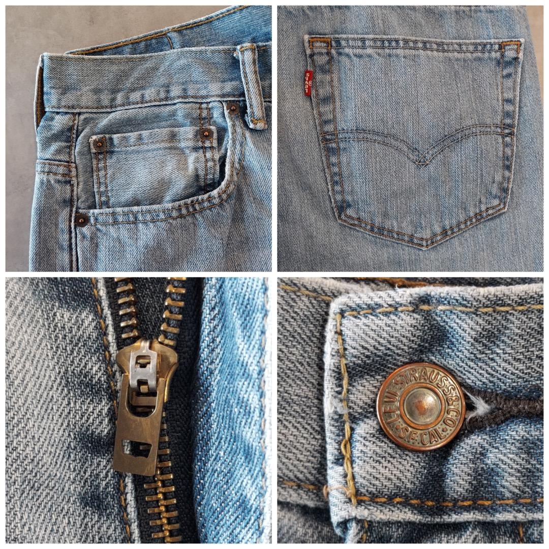 リーバイス569 Levis W32 ブルーデニム 青 ボトム 古着 19177