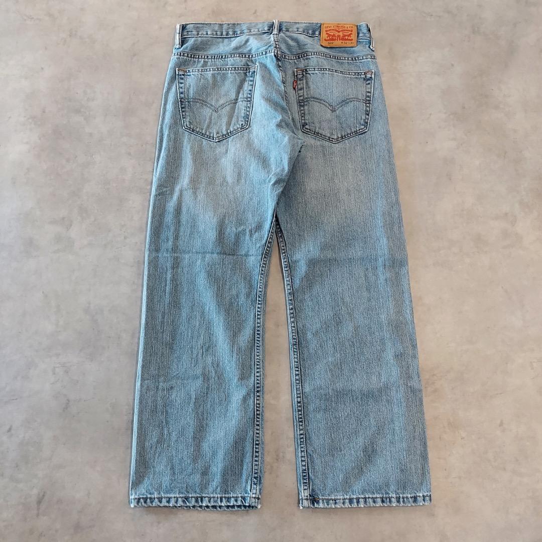 リーバイス569 Levis W32 ブルーデニム 青 ボトム 古着 19177