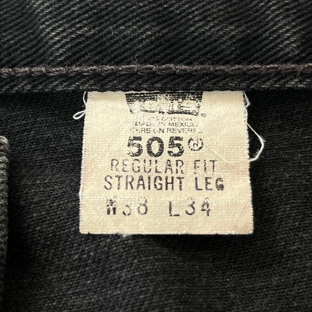 abcde’s！Levi's505 後染ブラックデニム w38 メキシコ製